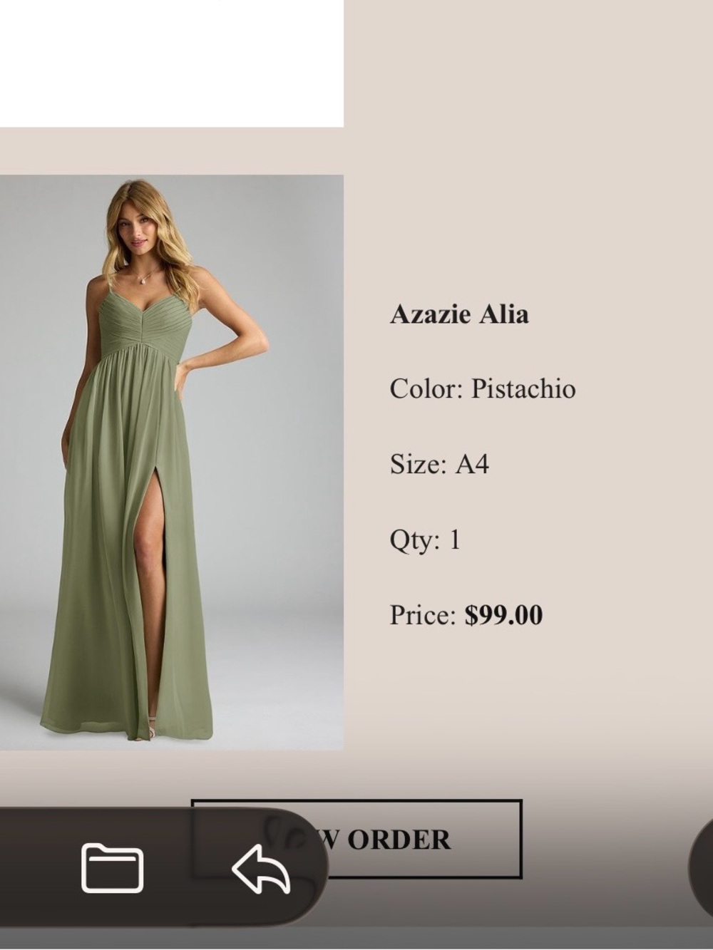 Azazie Pistachio Alia Ruched Sweetheart Maxi Dress